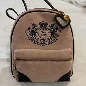 Juicy Couture Blush Backpack with Brown Accents